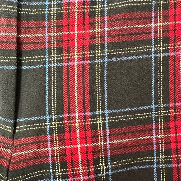 J Jill Womens Pants Size 16 Premium Bi-Straight Madras Plaid Trousers Raw Hem - Picture 6 of 9